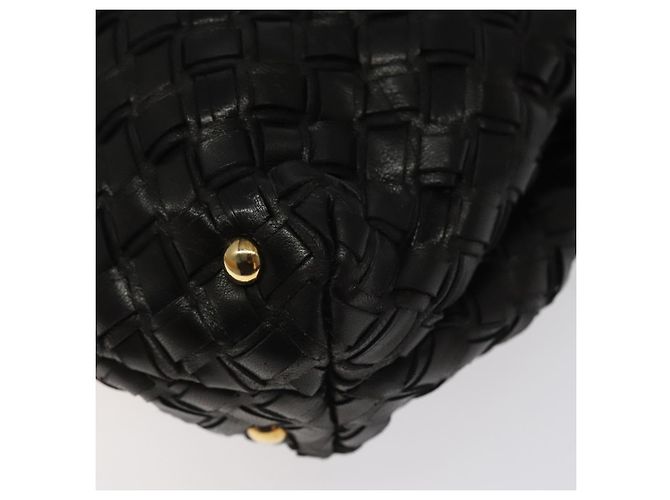 Borsa a mano BALLY in pelle nera e oro Auth BA2296 Nero D'oro - vista 8