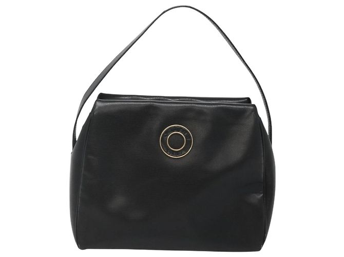 Céline Borsa a mano CELINE in pelle nera e oro Auth 120782 Nero D'oro - vista 13