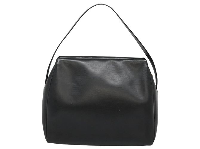 Céline Borsa a mano CELINE in pelle nera e oro Auth 120782 Nero D'oro - vista 2