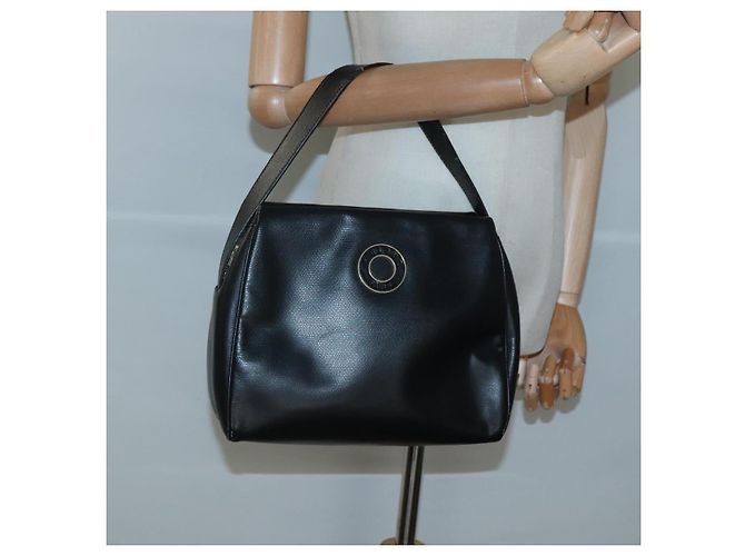 Céline Borsa a mano CELINE in pelle nera e oro Auth 120782 Nero D'oro - vista 21