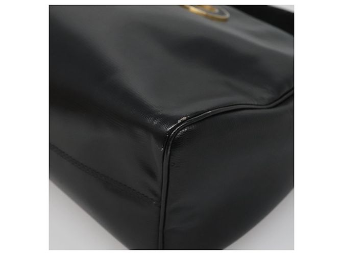 Céline Borsa a mano CELINE in pelle nera e oro Auth 120782 Nero D'oro - vista 8