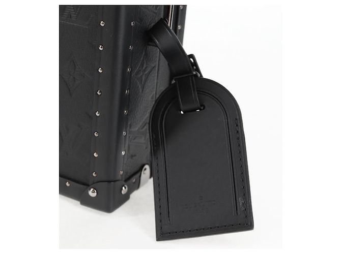 LOUIS VUITTON Monogram Shadow Clutch scatola Borsa Clutch Nera M12876 LV Auth BA1720SM Nero - vue 17