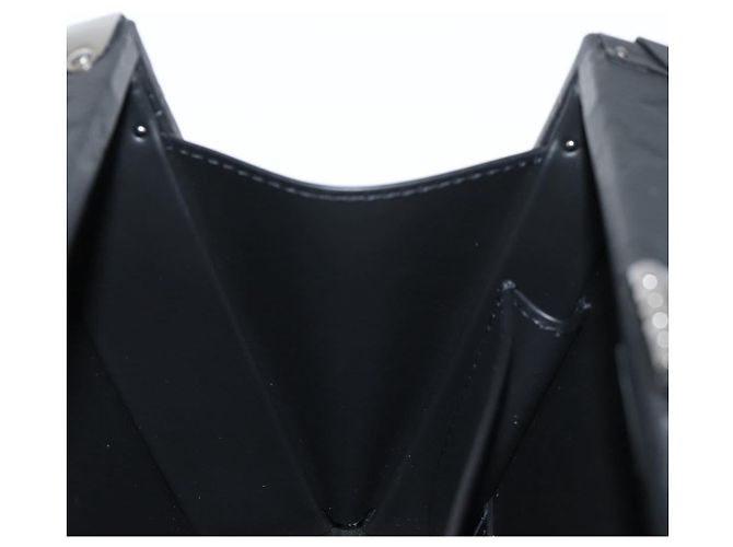 LOUIS VUITTON Monogram Shadow Clutch scatola Borsa Clutch Nera M12876 LV Auth BA1720SM Nero - vue 20