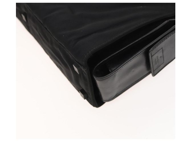 Borsa a mano GUCCI in nylon nero argento 015 3707 Auth 118899 - vista 17