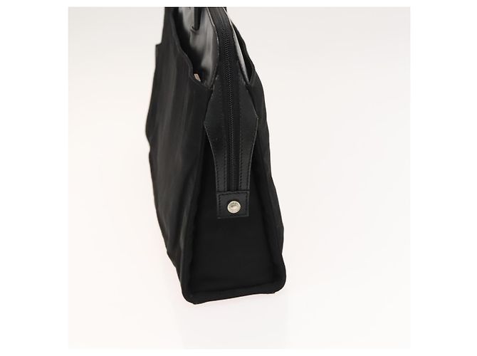 Borsa a mano GUCCI in nylon nero argento 015 3707 Auth 118899 - vista 3