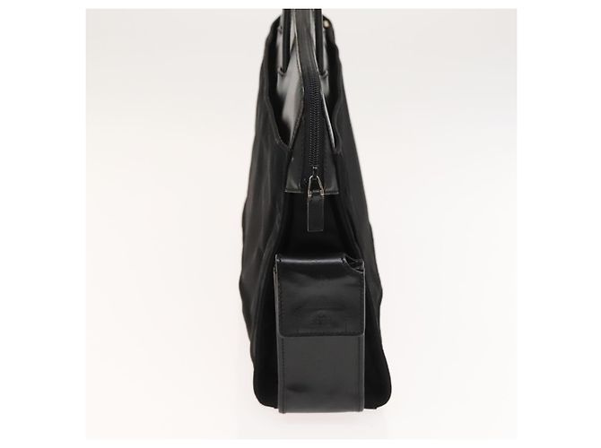 Borsa a mano GUCCI in nylon nero argento 015 3707 Auth 118899 - vista 4