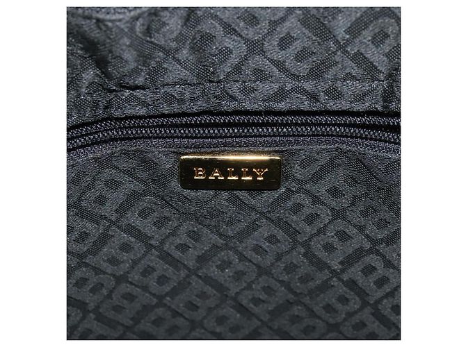BALLY Shoulder Bag Leather Black Gold Auth 123425 Golden - view 10