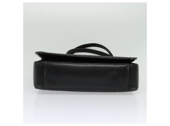 BALLY Shoulder Bag Leather Black Gold Auth 123425 Golden - view 5