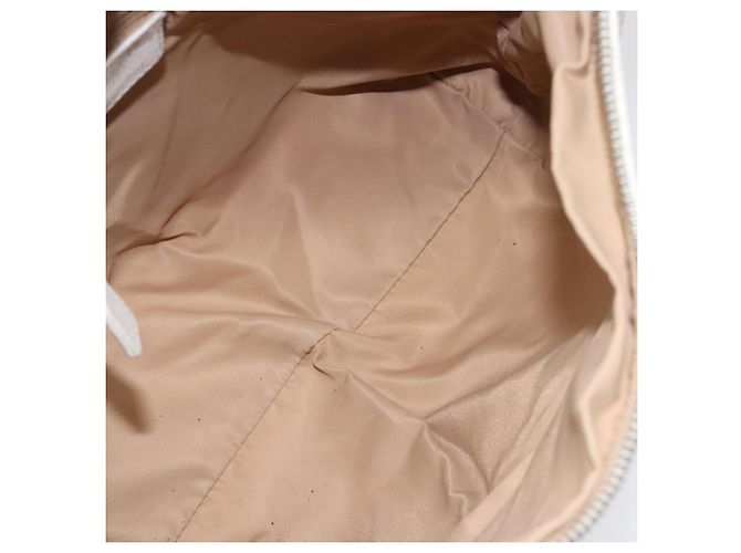Christian Dior Trotter Canvas Schultertasche Weiß Silber Authentisch 124231 - Ansicht 10