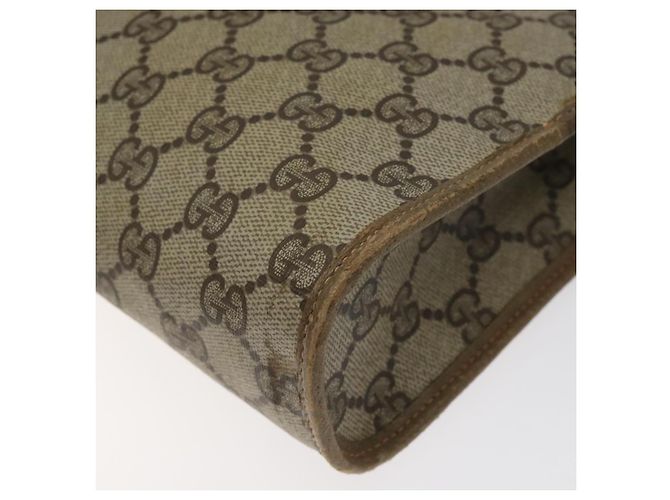GUCCI GG Plus Supreme Clutch Bag PVC Beige 97 01 037 Auth am8392 - vista 15