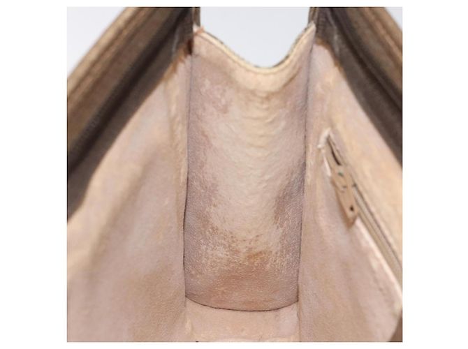 GUCCI GG Plus Supreme Clutch Bag PVC Beige 97 01 037 Auth am8392 - vista 20
