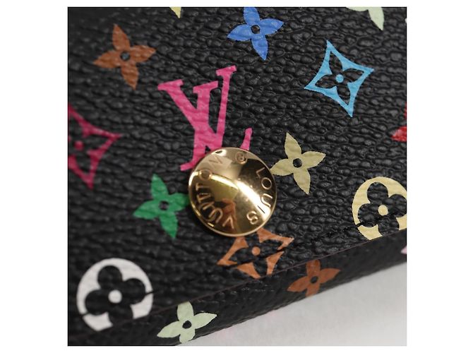 LOUIS VUITTON Multicolor Multicles 4 Key Case Black M93732 LV Auth 123309AV - view 17