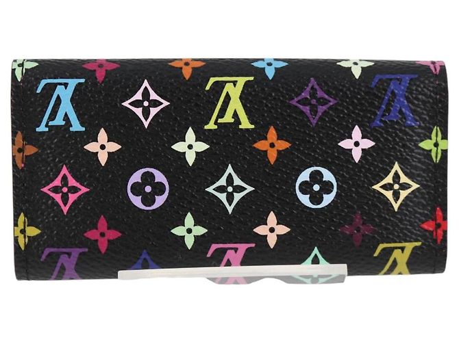 LOUIS VUITTON Multicolor Multicles 4 Key Case Black M93732 LV Auth 123309AV - view 2