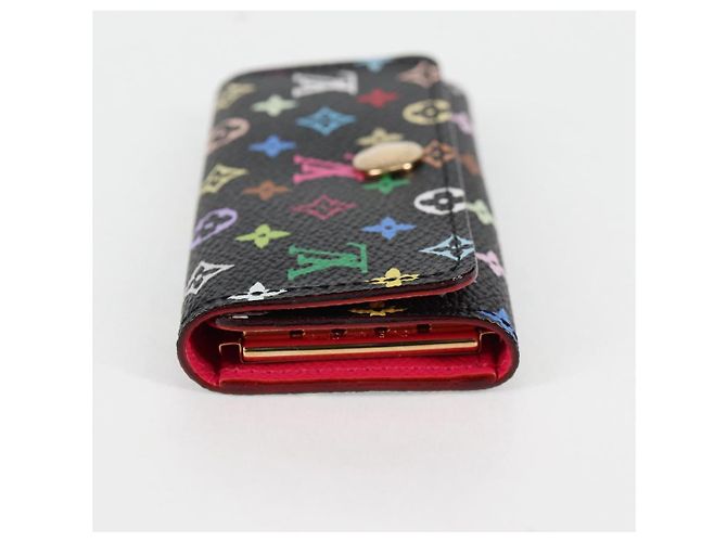 LOUIS VUITTON Multicolor Multicles 4 Key Case Black M93732 LV Auth 123309AV - view 3