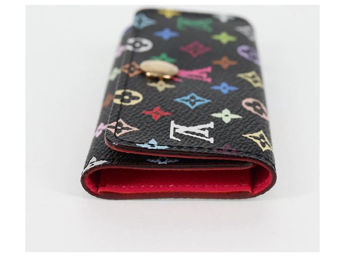 LOUIS VUITTON Multicolor Multicles 4 Key Case Black M93732 LV Auth 123309AV - view 4