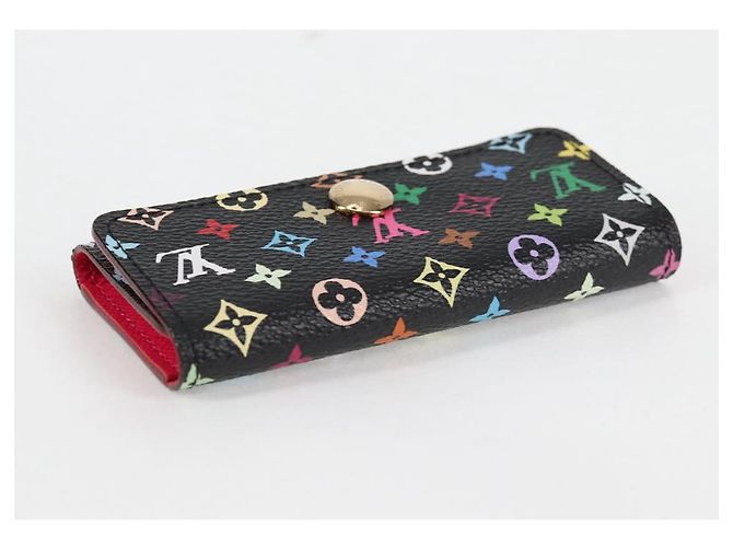 LOUIS VUITTON Multicolor Multicles 4 Key Case Black M93732 LV Auth 123309AV - view 5