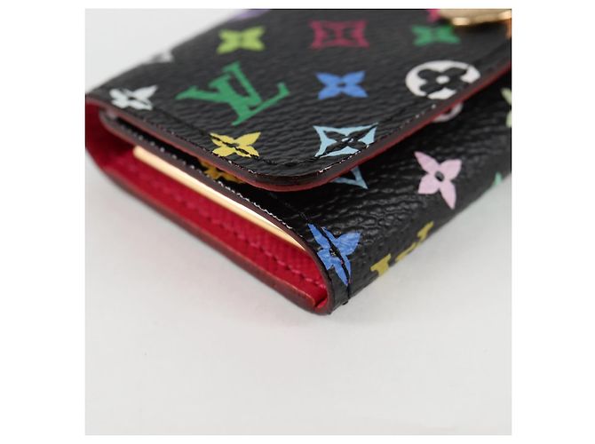 LOUIS VUITTON Multicolor Multicles 4 Key Case Black M93732 LV Auth 123309AV - view 7