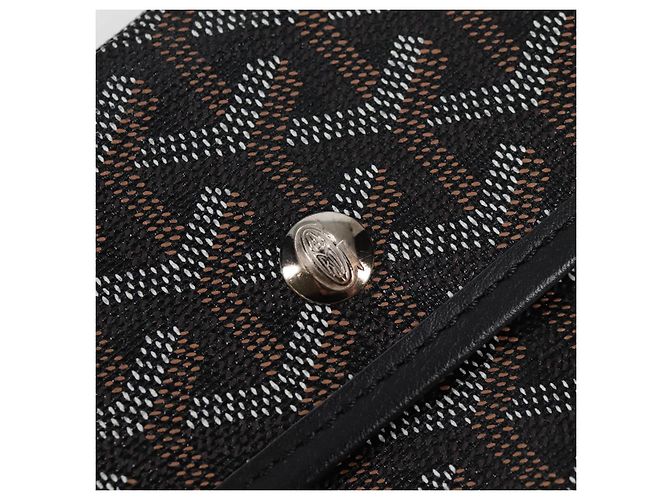 Goyard Borsa tote PM Saint Louis Herringbone in PVC nero Auth yk18410M - vista 22