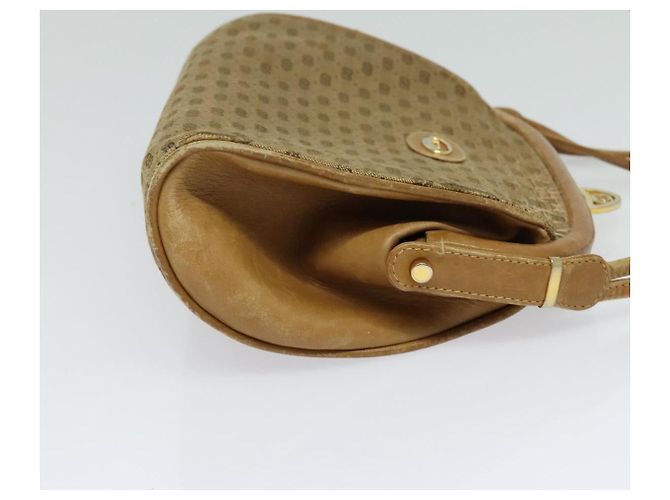 Gucci Borsa a spalla Micro GG Supreme PVC Beige Oro 001 261 1053 Auth BA2223 D'oro - vista 4