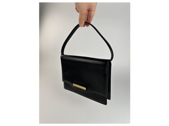 Vintage Givenchy Ledertasche schwarz - Ansicht 11