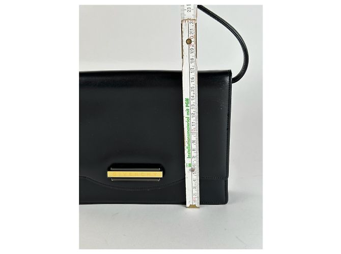 Vintage Givenchy Ledertasche schwarz - Ansicht 13
