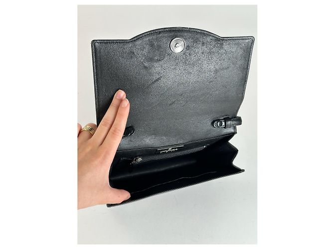 Vintage Givenchy Ledertasche schwarz - Ansicht 14