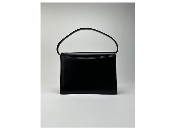 Vintage Givenchy Ledertasche schwarz - Ansicht 2