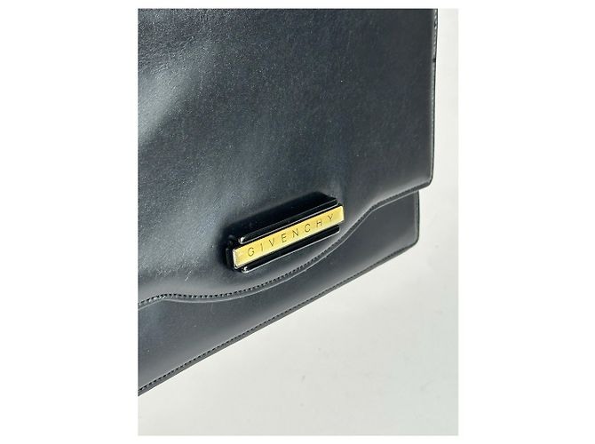 Vintage Givenchy Ledertasche schwarz - Ansicht 3