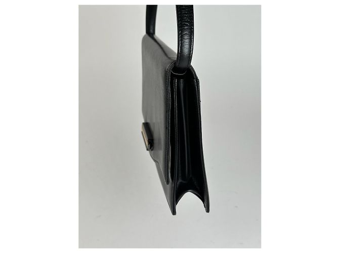 Vintage Givenchy Ledertasche schwarz - Ansicht 5