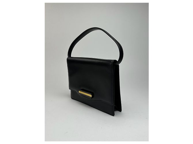 Vintage Givenchy Ledertasche schwarz - Ansicht 8