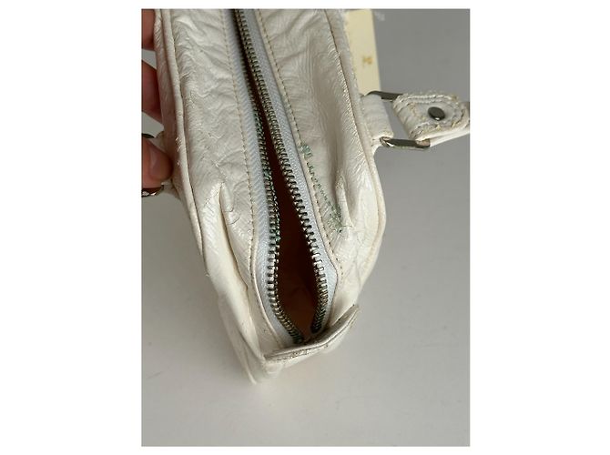 Vintage Courreges Patent Leather bag white new - view 9