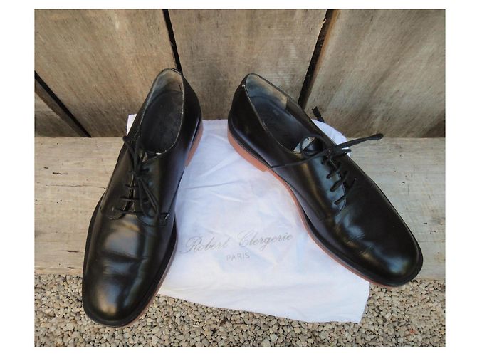 Scarpe stringate Robert Clergerie in pelle nere uomo Nero - vista 6