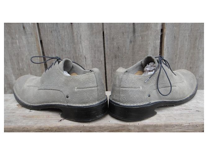Scarpe stringate uomo Costume National in nubuck grigio - vista 4