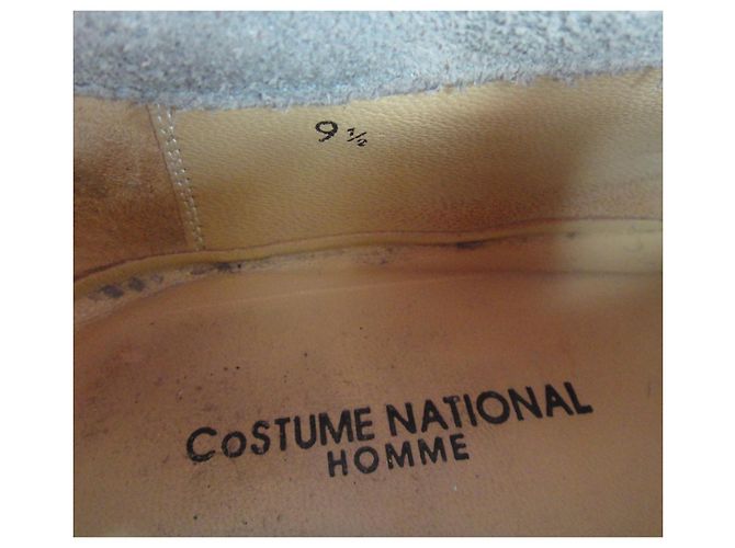 Scarpe stringate uomo Costume National in nubuck grigio - vista 6