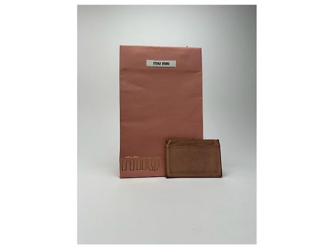 Vintage Miu Miu Leder Kartenhalter in Pink - Ansicht 2