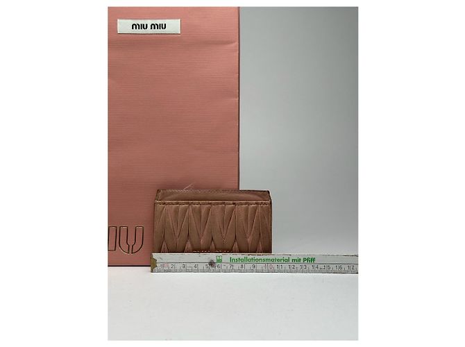 Vintage Miu Miu Leder Kartenhalter in Pink - Ansicht 5