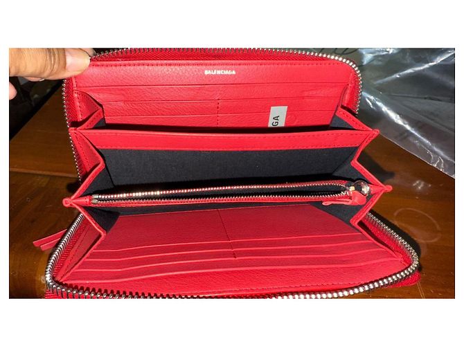 Balenciaga Zippy Leder Geldbörse lang rot - Ansicht 5