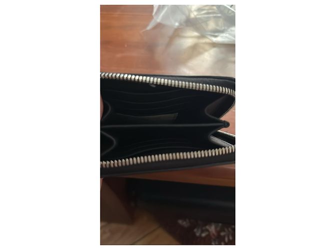 Balenciaga Zip Wallet Black Leather - view 4