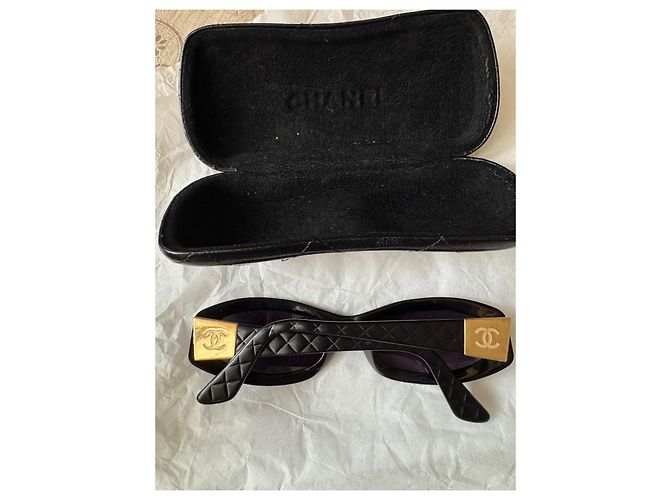 Cambon Gafas de sol Chanel Negro Dorado - vista 2