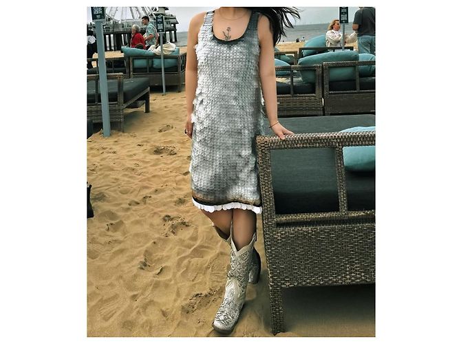 Marni Sequin Dress Multicolour Polyester Multiple colors - view 9