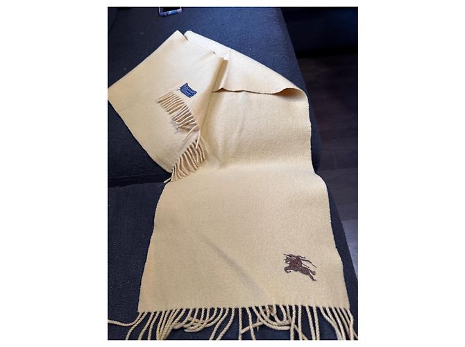 Burberry scarf yellow cashmere - view 2