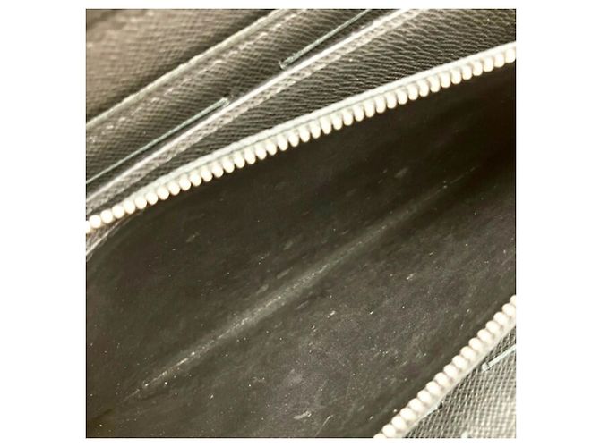 Zippy Louis Vuitton Taiga Ardoise Long Wallet Grey - view 10