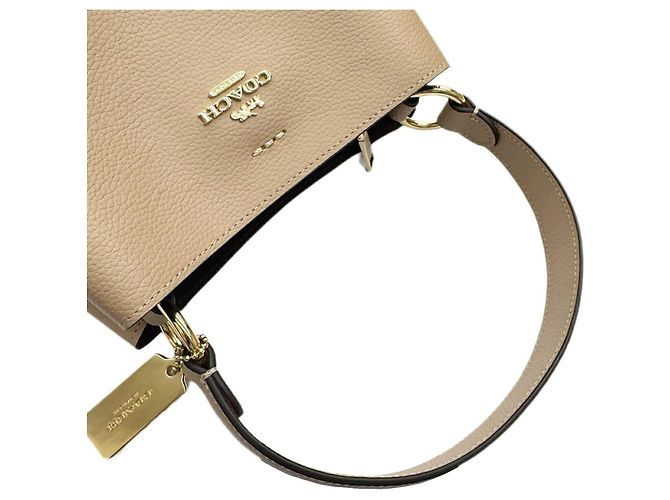 Borsa a spalla COACH Small Town Bucket 1011 Beige - vista 10