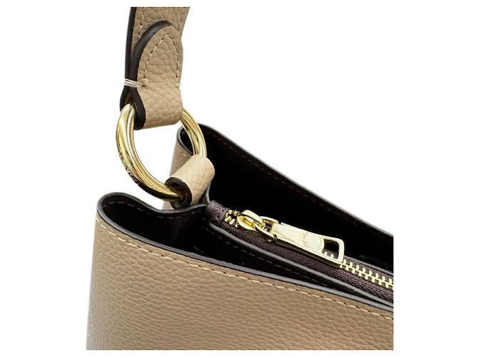 Borsa a spalla COACH Small Town Bucket 1011 Beige - vista 11