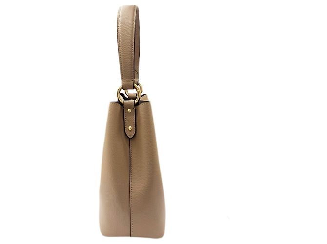Borsa a spalla COACH Small Town Bucket 1011 Beige - vista 4