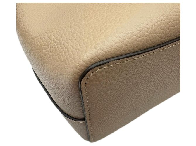Borsa a spalla COACH Small Town Bucket 1011 Beige - vista 8