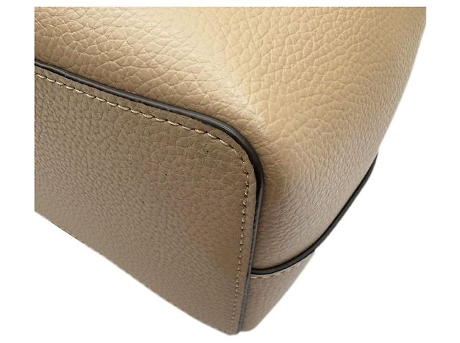 Borsa a spalla COACH Small Town Bucket 1011 Beige - vista 9