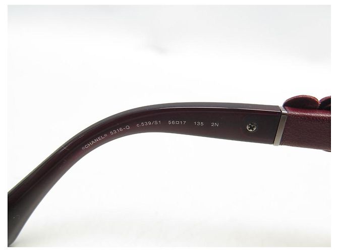 GAFAS DE SOL CHANEL CAT EYE CAMELIAS 5316-Q BORDEAUX Burdeos - vista 5