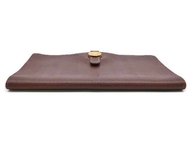 Cartera larga bi-fold Dogon Duo MM de Hermès Castaño - vista 6
