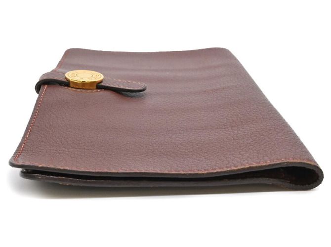 Cartera larga bi-fold Dogon Duo MM de Hermès Castaño - vista 7